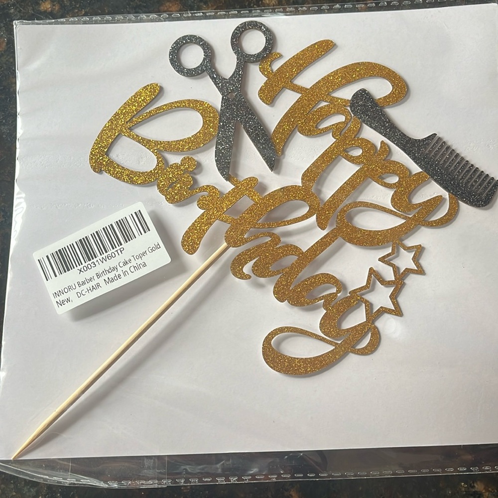 Hairstylist Cake Topper  brand new.